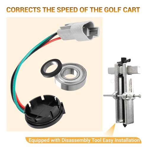 CLUBRALLY Club Car Speed Sensor and GE Magnet Kit for Golf Cart DS IQ & Precedent with GE Motor Only 102265601 120402100