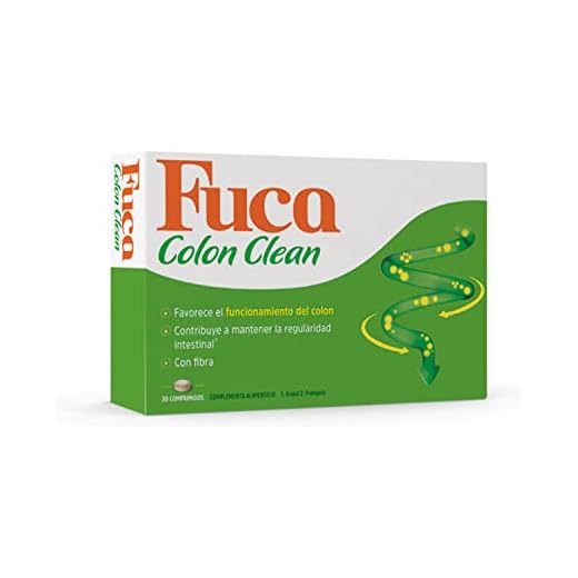 FUCA Colon Clean 30 Comprimidos - Complemento Alimenticio - Ayuda a Mantener la Regularidad Intestinal - Fibra, Frángula, Fosfoligosacáridos y Gugul