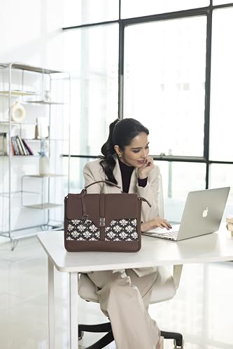 Image of ZOUK | Women's Vegan Leather | Stylish Handbag with Adjustable Strap, Top Handle |