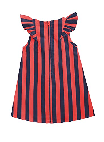 Image of A.T.U.N. (All Things UBER Nice) Girls Skater Printed Cotton Julie Knee Length Sleeveless Dress
