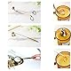 Chexin 4 Stücke Kerze Zubehör Set mit Kerzenlöscher, Kerzendochtschneider, Dochtzieher und Ablageschale, Edelstahl Kerzenwerkzeug Kit, Geschenk für Candle Lover(Gold)