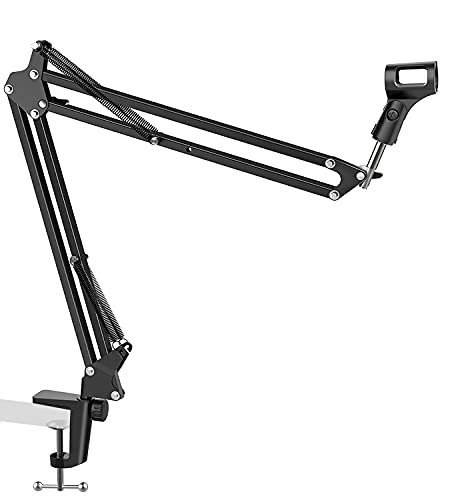 Novonest Microphone Arm, Upgraded Mic Arm Microphone Stand Boom Suspension Stand With 3/8" To 5/8" Screw Adapter Clip For Blue Yeti Snowball, Yeti Nano, Yeti X And Other Mic,Foldable,Medium,Nb35-1 #TOP15
