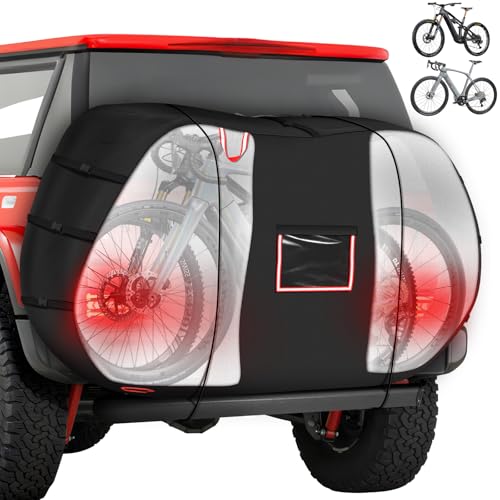 Funda para bicicleta en el estante trasero impermeable anti-arañazos coche