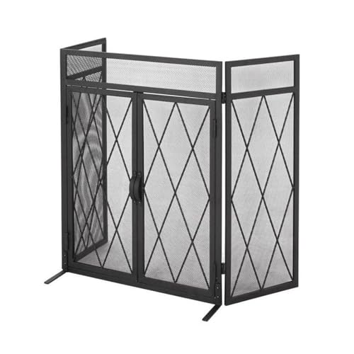 Griglia Parascintille Pieghevoli Paraschizzi Camino Protezione Per Stufa E Caminetti Con 3 Pannelli Stufa Da Camino