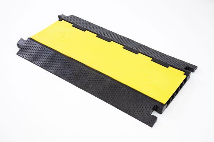 The Ramp People Outdoor Cable Protector Ramp - 5 Channels Heavy Duty Weatherproof - Pedestrians & Cars, Vehicles