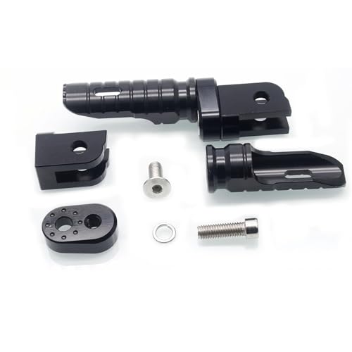 Image of MZS Motorcycle Foot Pegs Front 360 Roating Rider Footpegs Rest Pedal Black CNC Compatible with F900R, F900XR, Rninet, R nine T Scrambler /Pure, S1000R, S1000RR