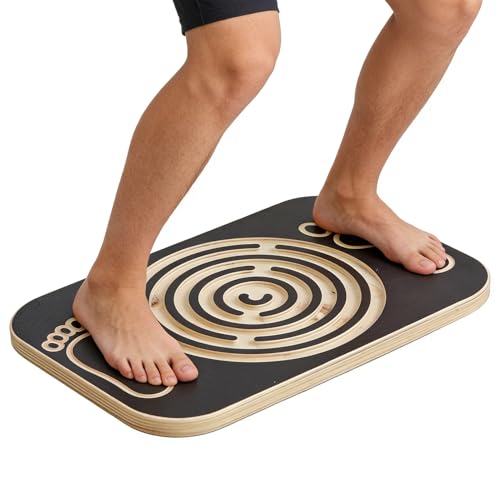 Planche de stretching en bois pour mollets avec plateau portable incliné