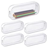 3.【Impermeable y fácil de limpiar】: Nuestros estuches escolares transparentesestá hecho de plástico PVC y no solo es resistente al agua, sino que también es fácil de limpiar. Si la tinta entra en la caja de lápices, será muy fácil de lavar.