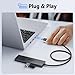 Acer USB Hub 4 Ports, Multiple USB 3.0 Hub, USBA Splitter for Laptop with Type C Power Port, Extender for A Port Laptop, PC, Desktop and More (4ft)