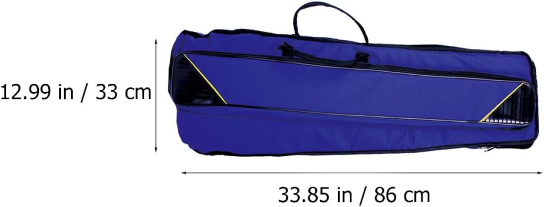 1pc Oxford Cloth Trombone Storage Bag Dedicated Musical Instrument Case Front Pocket for Accessories Lightweight and Shockproof Design for Musicians