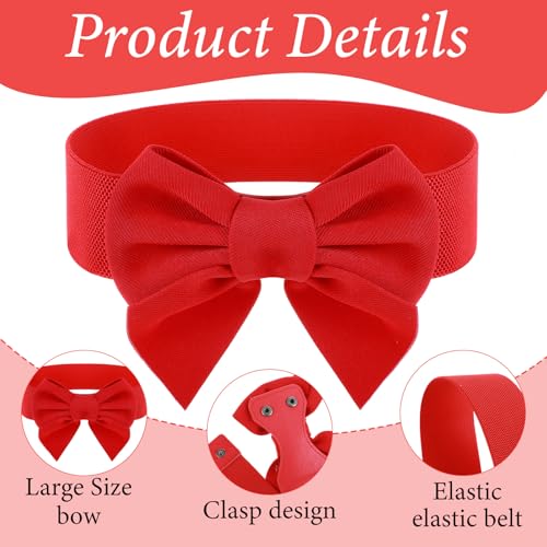 Women Bow Belt, Elastic Sash Waist Belt For Bridal, Waist Belts for Party Special Occasion2