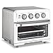 Cuisinart Air Fryer Toaster Oven with Grill, 1800W 8-1 Air Fryer Oven with Bake, Convection Bake, Grill, Broil and Warm Options, Large Capacity, 60-Minute Timer, TOA-70W, White