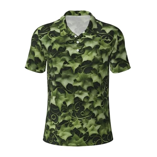 Chemise décontractée manches courtes homme motif floral sport plein air
