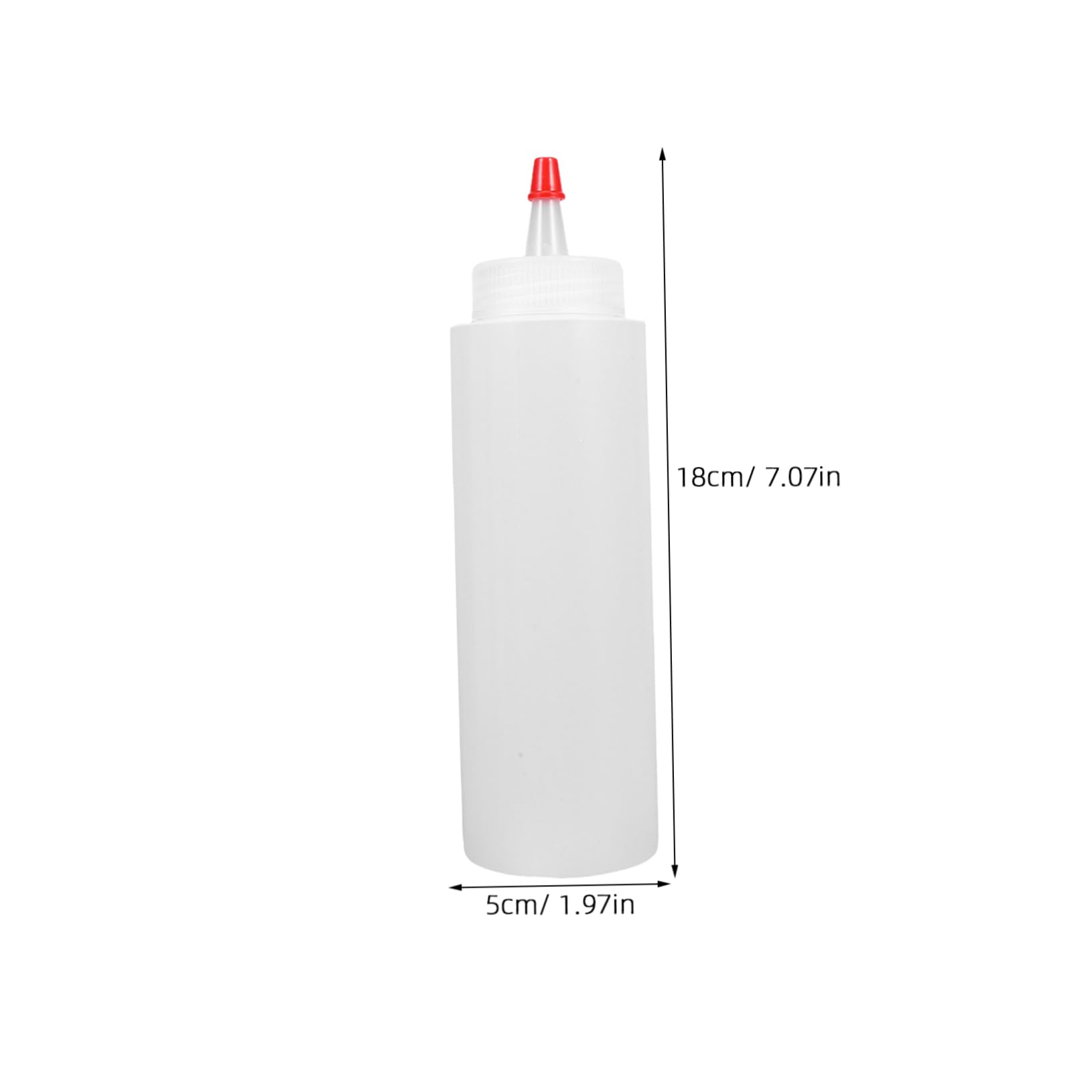 DECHOUS 6pcs Squeeze Bottles with Precision Tip and Cap for Controlled Dispensing of Ketchup Mustard Salad Dressing Oil Multiuse Condiment Dispenser for Effortless Pouring