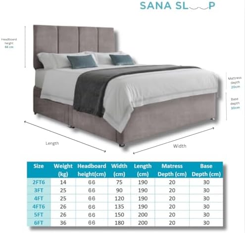 Double Divan Bed Full View