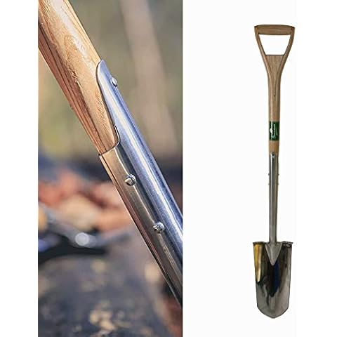 Greenman Poachers Rabbiting Spade Stainless Steel With Ash YD Handle Strong 11" Head for Small Precise Holes Length 104cm 41" Cover