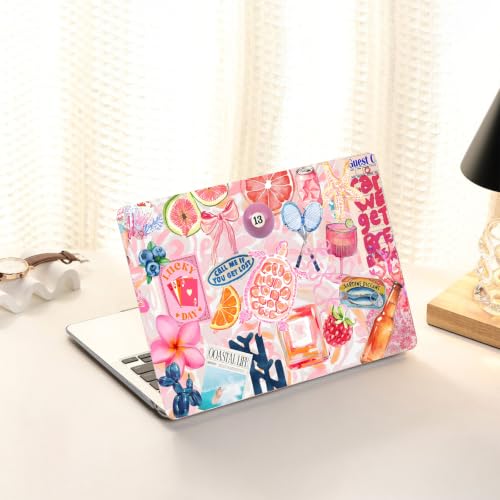 Image of AKIT for MacBook Air 15 inch Case M5 M4 M3 M2 Chip 2026-2023, SumPink | A3448 A3241 A3114 A2941, Cute Unique Pattern Hard Shell Laptop Case+Keyboard Cover+Screen Protector for MacBook Air 15 inch