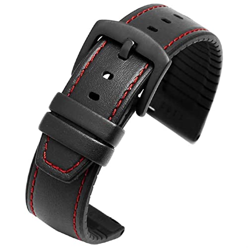 Bracelet cuir 22mm pour Huawei Watch GT, finition agate luxe