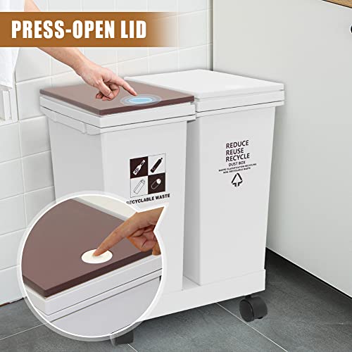 Ciao Stilista RTC-024 6 Gallon - 12L X 2 Compartment Trash Can thumb #3