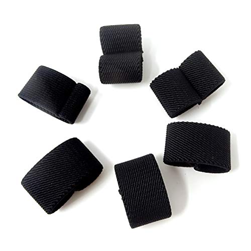 HONBAY Elastische Gürtelschlaufen, für 2-4 cm breiten Gürtel, 6 Stück, Schwarz Cover