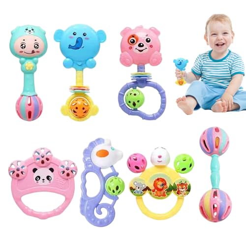 Juguete Sonajero Interactivo, Juego De Sonajero Sensorial Para La Dentición, Juguete Sensorial Para Bebé, Sonajero Musical Para Bebé Con Diseño Seguro Y Apto Para Bebés Para Niños Pequeños