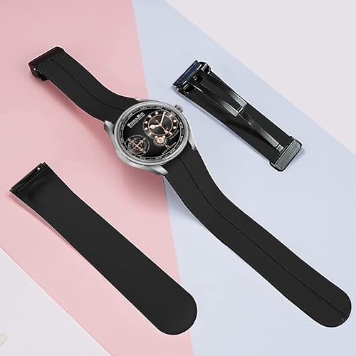 DOUBLERUN S-180-00 Black Silicone Magnetic Watch - Image 5