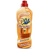 Limpiador concentrado para madera, Friegasuelos para el parquet, Protege la madera tratada de muebles, tarimas o suelos laminados, Alarga la vida del suelo y mueble, 1 Botella de 1 Litro