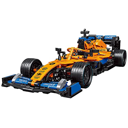NEWRICE Formel 1 Rennwagen-Bauspielzeugsets Kit,MOC Modellauto im Maßstab 1:12,Sammelbares F1-Rennwagen-Spielzeug,für… – Bild 3