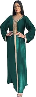 Abaya Dress for Women Dubai Sadui Bead Moroccan Kaftan Dress
