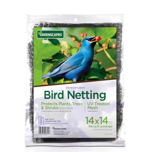Greenscapes Bird Netting and Fencing Reusable Tree/Shrub Barrier, 14 ft x...