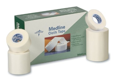 Medline NON260101S Tape, Cloth/Silk, 1" x 1.5 yd., Short (Pack of 500)