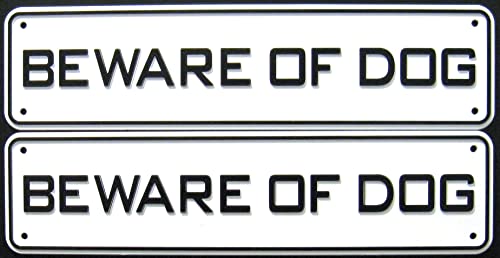 Beware Of Dog Sign Set Of 2