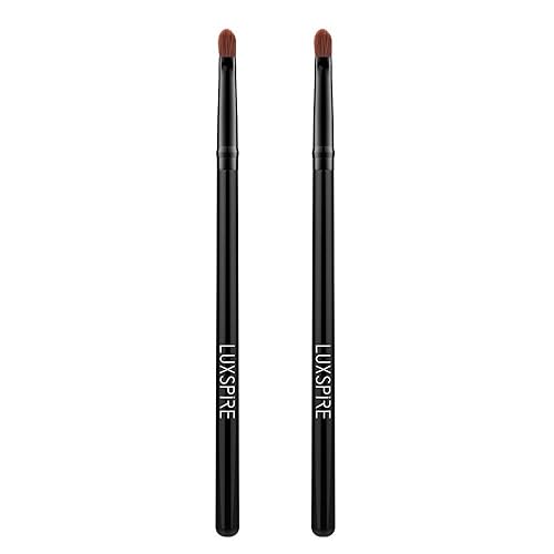 Luxspire - Pinceles correctores para labios 2 unidades pinceles de brillo para sombra de ojos delineador de labios brochas de maquillaje brochas de