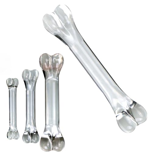 TGHYRF Dildo anale in vetro SM, dildo doppio in vetro, massaggio alla prostata, punto G, masturbazione erotica, giocattoli sessuali for donne e uomini(M)