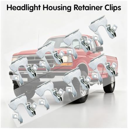 8PCS E9DB13N020AA Headlamp Housing Retainer Clips for Ford Lincoln Mercury — 사진 4