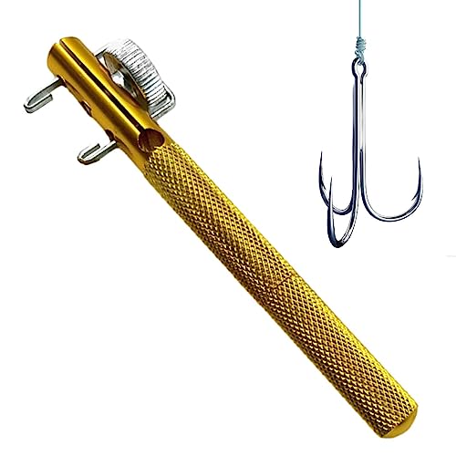 Yajimsa Dispositivo di Legatura a Gancio Manuale - Dispositivo Manuale per Legare l'amo da Pesca per per la Pesca a Mosca - Amo da Pesca legatore per Lenza, per la Pesca