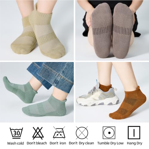 Image of ATBITER Women's Ankle Socks Cushioned Running Athletic No Show Socks-6Pairs