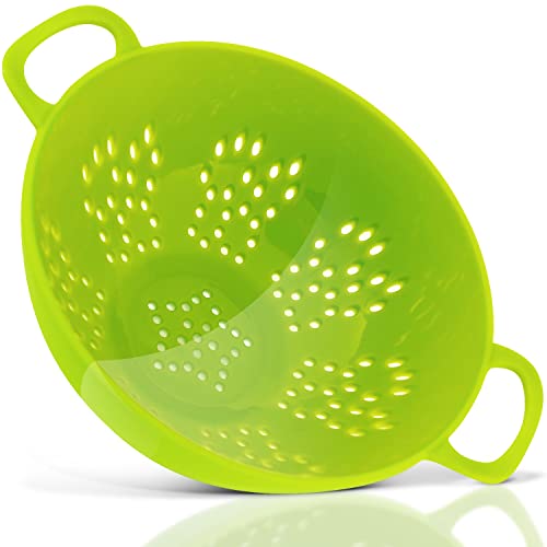 Meadow Lane Goods 6-inch Mini Colander with Double Handles and Deep Bowl, Colors Vary, 1-pack