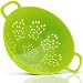 Culinary Elements 6-inch Mini Colander with Double Handles and Deep Bowl, Green, 1-pack