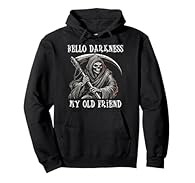 Dark Humor Gothic design. Feeling the eerie charm of the Grim Reaper? Embrace your inner dark humor enthusiast with this captivating design. The detailed skeleton with a scythe against a black background delivers a gothic vibe. Perfect for those who ...