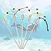Ldabrye Diving Stick Diving Underwater Stick Rod with Lanyard Strap Stainless Steel Diving Noise Maker