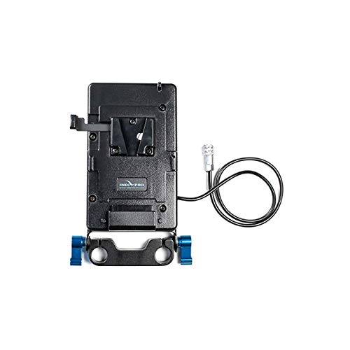 IndiPRO 20 V-Mount Plate for Blackmagic Pocket Cinema Camera 4K with 15mm Rod System