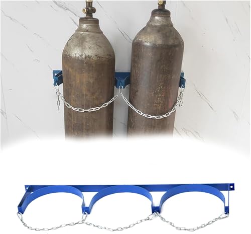 Bouteilles de gaz stables grâce au support mural alu et chariot acier roulant