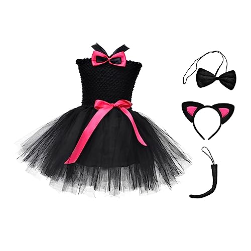 VERDANVERSE 1Juego Falda Tutu de Halloween Niñas Disfraz Traje y Celebraciones