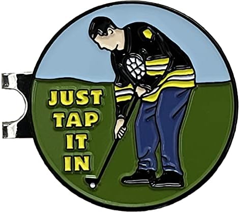 Balanced Co. Funny Golf Hat Clip with Enamel Magnetic Ball Marker (Just Tap It in)