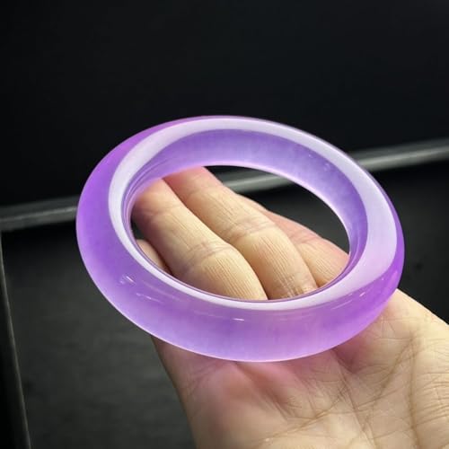 Bracelet en jadéite violette véritable pour sublimer les poignets délicats