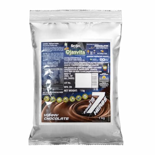 Image of Sri Sri Tattva Chocolate Ojasvita | For Sharp Mind and Healthy Body | Milk Mix | Goodness of 7 Herbs| Immunity Booster - 1kg Foil Pack I Pack Of 2