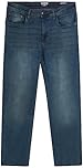 IZOD Denim Jeans for Men – Comfort Stretch, Relaxed Fit, 5 Pocket, Zipper Fly, Frost Blue, 30XO34