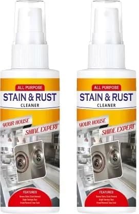 Check My Kart Stain and Rust Cleaner Spray, Protection for Kitchen and Bathroom Surfaces, Powerful Formula for Spotless Shine, Degreasing Multi Dirt Removers Spray (Pack of 2,100ml) (B0CYQ8ZDLD) Amazon Price History, Amazon Price Tracker