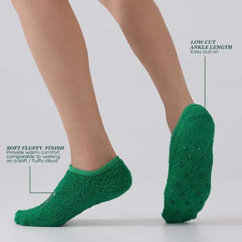 Image of 3Pairs Ankle Socks Low cut Pom Pom Fluffy Fuzzy Warm Winter Plush Slipper Socks For Women